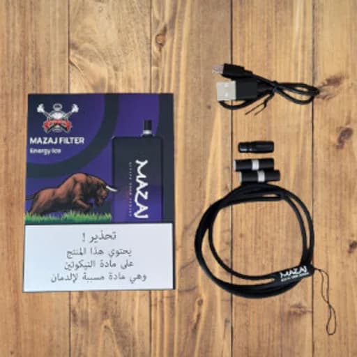 فلتر سحبة معبأة مزاج سحبة نكهة مشروب الطاقة بارد 6500 موشة
